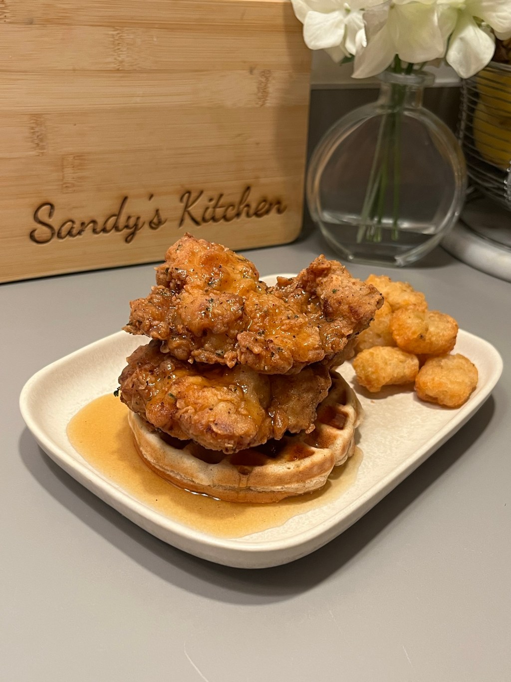 Crispy Southern Fried Chicken & Belgian Waffles
